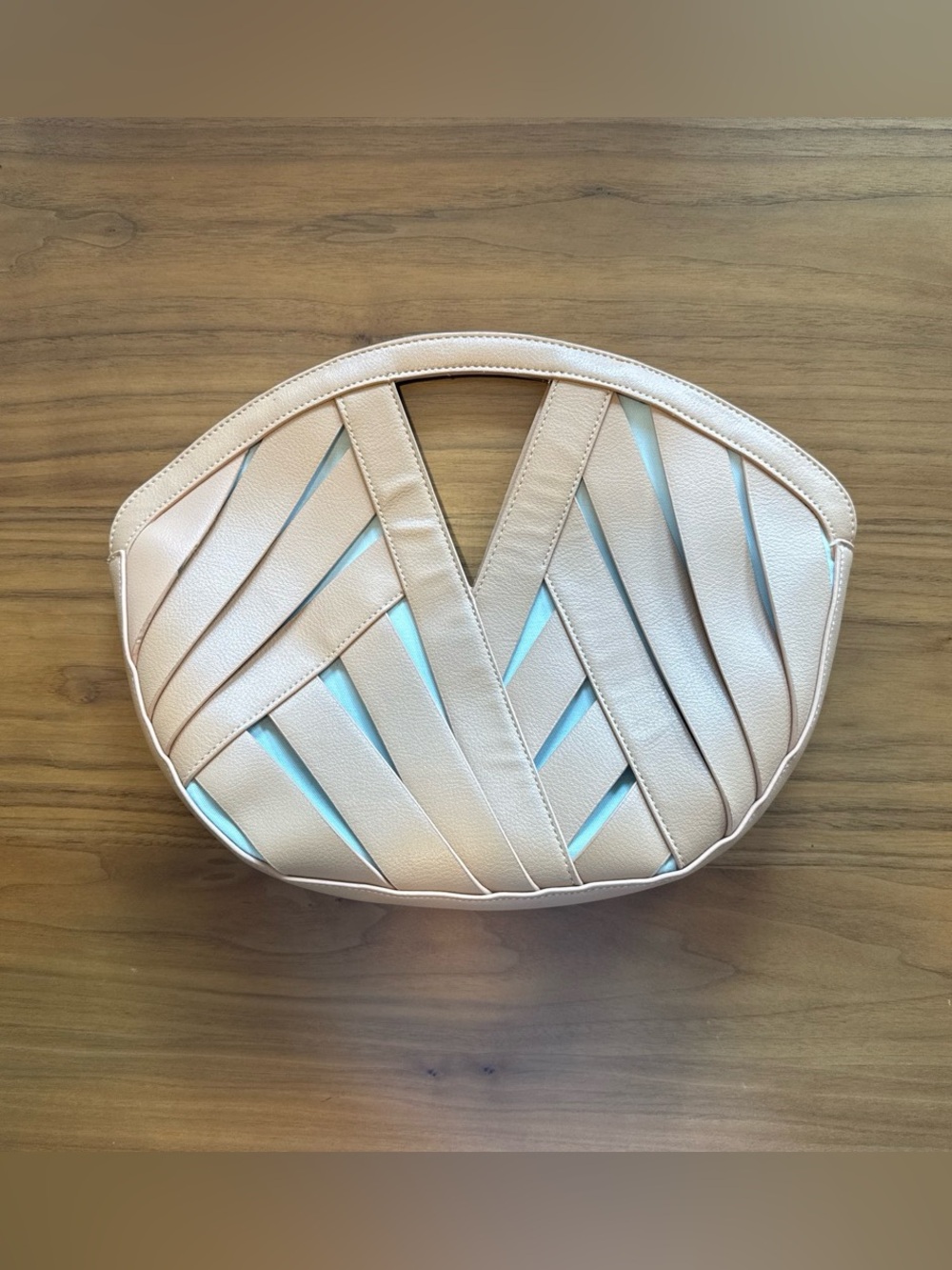 Anthropologie Clutch in Soft Beige
